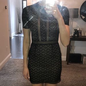 Black lace cocktail dress forever 21